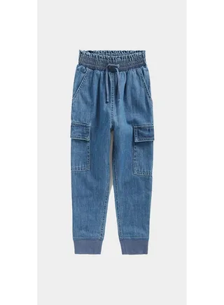 Denim Cargo Trousers 