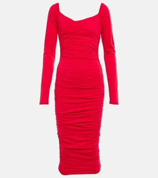 Gauzy Whisper jersey midi dress