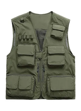 Fishing And Photography Vest Green 