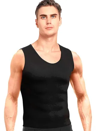 Scoop Neck Ultra Sweat Training Vest Black 