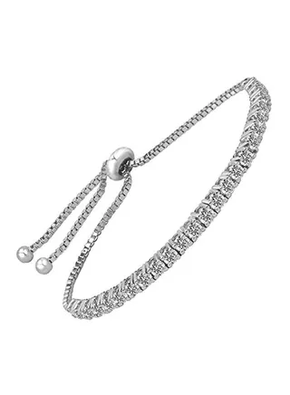 18 Karat Gold Plated Swarovski Zirconia Studded Bracelet 