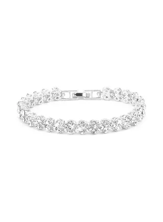 Bracelets for Women, Cubic Zirconia Tennis Bracelet, Classic Bling Bangles for Teens Girls and Female Hand Jewelry Accessories-6.5 Inch 