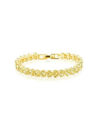 Bracelets for Women, Cubic Zirconia Tennis Bracelet, Classic Bling Bangles for Teens Girls and Female Hand Jewelry Accessories-6.5 Inch 