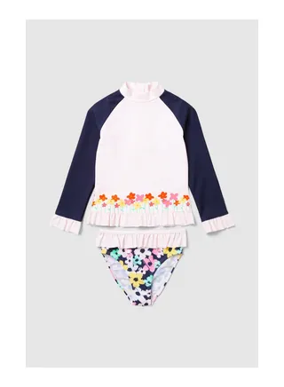 (Me) Toddler Girl Floral 2 Piece Swimsuit 