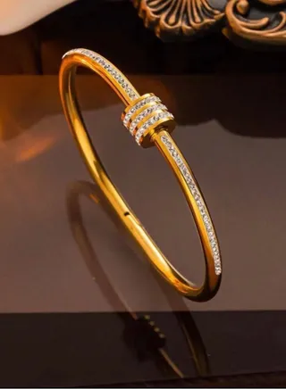 18k Gold Plated Stainless Steel Bracelet For Women 