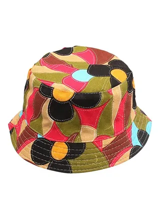 Floral Printed Summer Hat Multicolour 