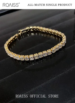 European Style Fashion Bracelet Simple Exquisite Personality New Geometric Zircon Bracelet Design Gift for Women 