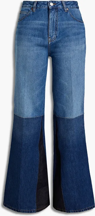 High-rise flared jeans