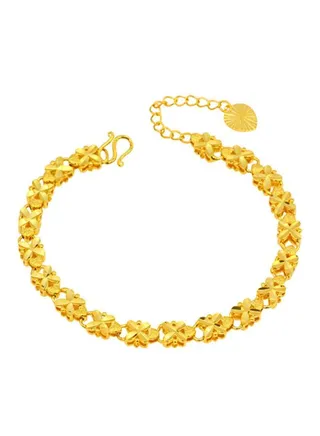 Clover Beaded Chain Bracelet 