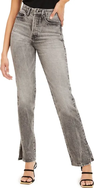 Good Boy Side Slit Bootcut Jeans