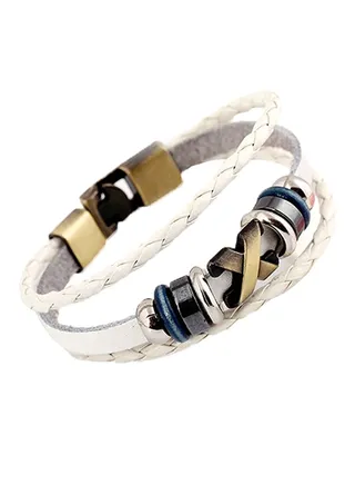 Vintage Cuff Leather Bracelet 