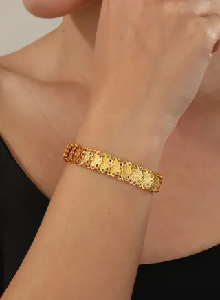 21k Gold Plated Bracelet Very Elegant 