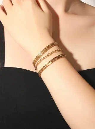 3 Pcs Of Stainless Steel Bracelet Elegant & High quality 