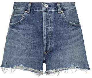 Camilla high-rise denim shorts