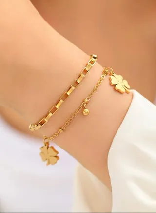 Elegant 18k Gold Plated Bracelet For Women 