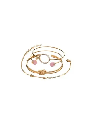 4 pieces of elegant women bracelets with multiple designs 