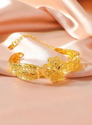 21k Gold Plated Bracelet For Women 