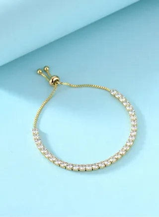 Stylish Zirconia Bracelet With Trendy Color For Women 