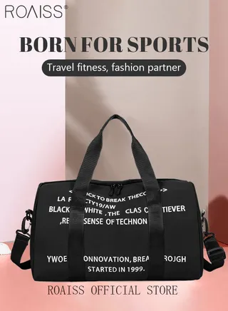 Unisex Gym Duffel Bag Printing Lightweight Waterproof Multipurpose Large Capacity Outdoor Luggage Handbag for Fitness Sports Swimming Travel 