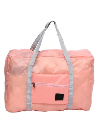 Large Capacity Waterproof Foldable Duffle Bag Travel Luggage Storage Bags OrganizerPink 