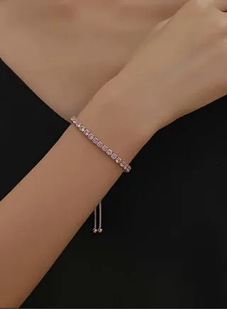 Stylish Zirconia Bracelet With Trendy Color For Women 