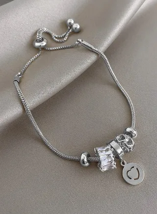 Elegant Silver Plated Bracelet For Women 