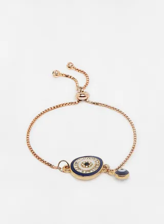 Evil Eye Bolo Chain Bracelet 