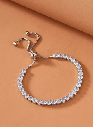 Stylish Zirconia Bracelet With Trendy Color For Women 
