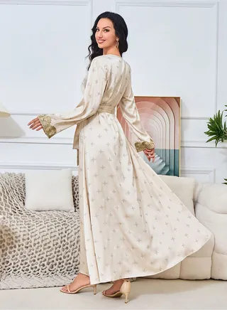 Ladies Hot Diamond Elegant Ethnic Style Robe 