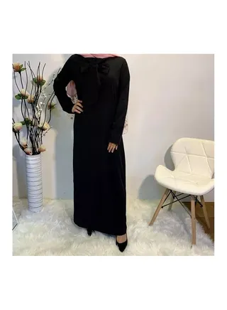 Silk Smooth Fabric Muslim Belt Robe 