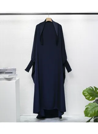 Muslim Dress Solid Colored Robe 