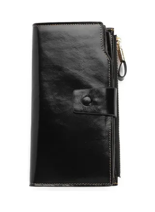Antimagnetic Leather Purse Black 