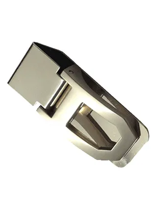Stainless Steel Spring Money Cash Clip Silver 