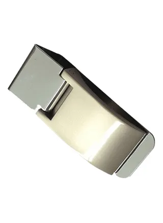 Stainless Steel Spring Money Cash Clip Silver 