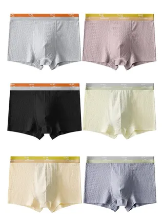 Zeemey 6 Pack Men’s Sort Boxer Briefs & Trunks,Breathable Stretch Cotton Moisture-Wicking Underwear,Modern Fit Low Rise 