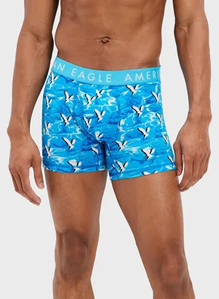 Logo Band Printed Trunks 