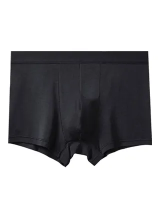 Comfortable Mid-Rise Boxers Black 