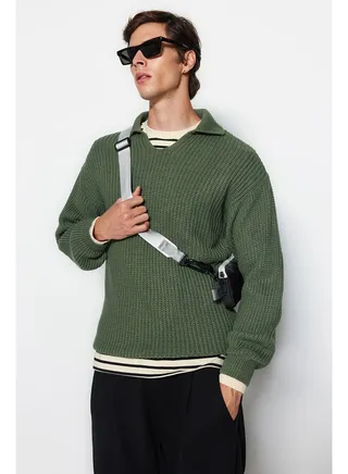 Sweater - Green - Regular fit 