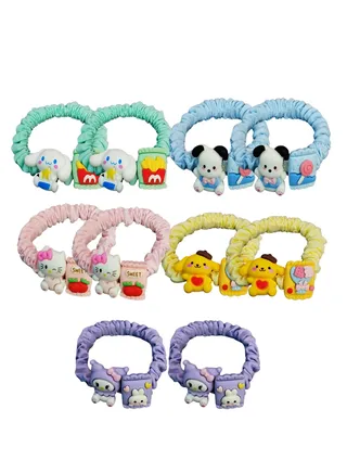 Baby Hair Ties, Toddler Hair Ties, 10 Piece Hair Accessories for kids, Ponytail Holder 