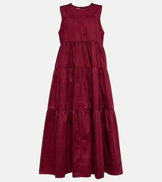 Essentials tiered cotton dress