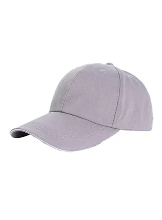 Adjustable Snapback Baseball Cap Light Grey 