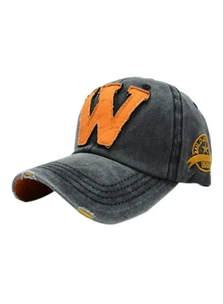 Embroidered Baseball Cap Black 