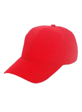 Adjustable Sports Baseball Cap Red 