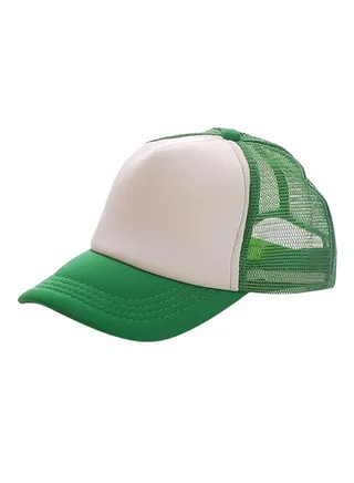 Adjustable Trucker Baseball Cap Green/White 