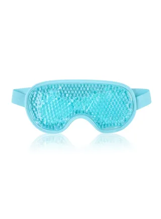 Eye Mask Cooling Reusable Eye Mask with Gel Beads for Hot Cold Therapy, Pain Relief Mask and Eye Pillow for Puffy Eyes Stress Relief, Migraine, Headache and Sinus Pain 