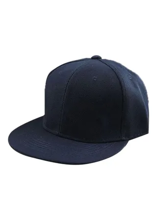 Adjustable Snapback Baseball Cap Navy Blue 