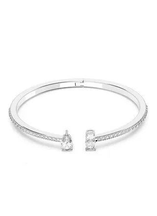 Attract Rhodium Plated Cuff Bracelet 