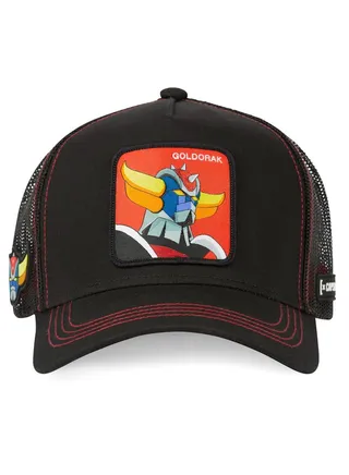 Goldorak Unisex Adult Trucker Cap Black 