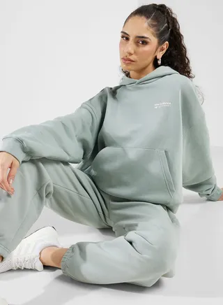 Linear Heritage Brushed Back Fleece Hoodie