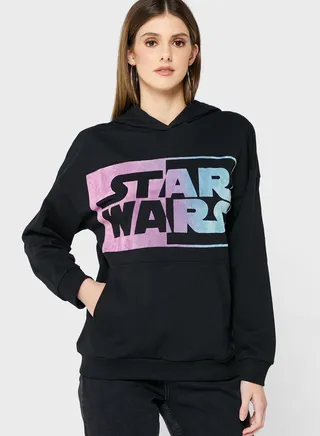 Logo Pocket Detail Hoodie 